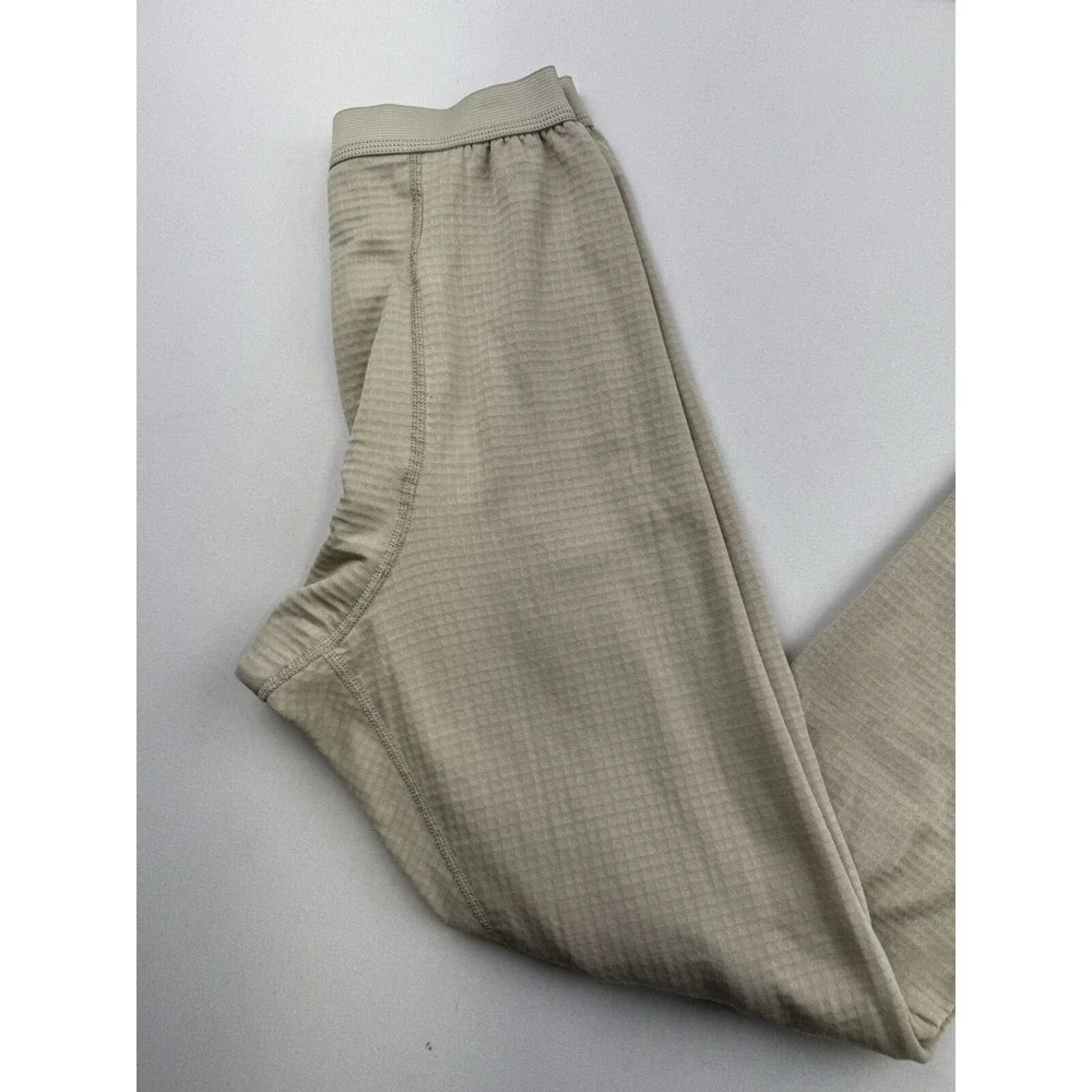 POLARTEC GEN 3 Drawers Mid-Weight Bottom COLD WEATHER Size Small Regular‎ Tan